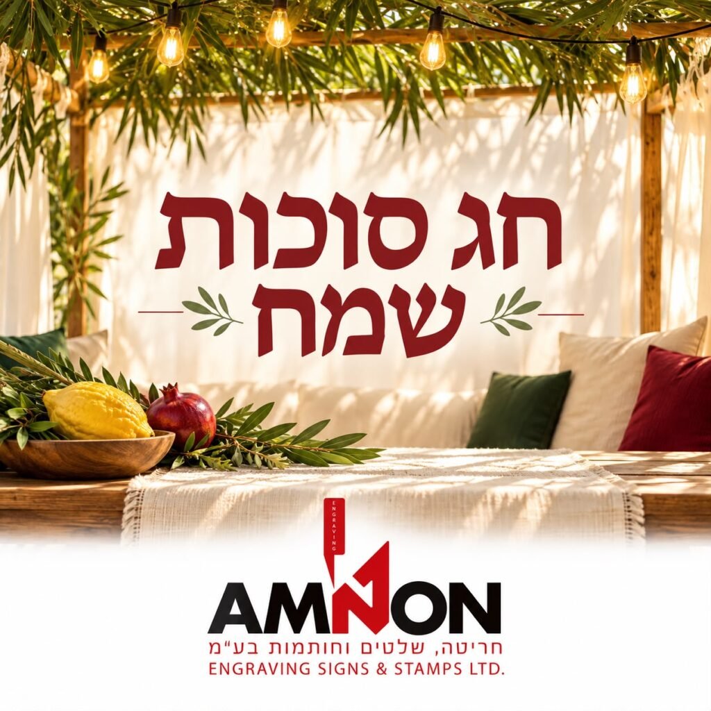 עיצוב לשנה החדשה — אמנון – חריטה, שלטים וחותמות